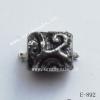 Antique Silver Acrylic Beads-Spacer 6x7mm Hole:2mm Sold by Bag