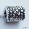 Antique Silver Acrylic Beads-Spacer 6x7mm Hole:2.5mm Sold by Bag