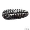 Antique Silver Acrylic Beads Corn 9x24mm Hole:2mm Sold by Bag