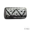 Antique Silver Acrylic Beads Tube 19x9x9mm Hole:2mm Sold by Bag