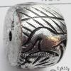 Antique Silver Acrylic Beads 18x25mm Hole:3.5mm Sold by Bag