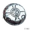 Antique Silver Acrylic Beads Flat Round 32x11mm Hole:4mm Sold by Bag