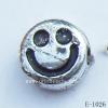 Antique Silver Acrylic Beads Coin 6x3mm Hole:1mm Sold by Bag