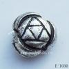 Antique Silver Acrylic Beads 8x5mm Hole:1mm Sold by Bag
