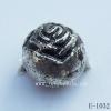 Antique Silver Acrylic Beads Round 8mm Hole:1mm Sold by Bag