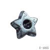 Antique Silver Acrylic Beads Star 8x4mm Hole:1mm Sold by Bag