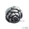 Antique Silver Acrylic Beads Round 10mm Hole:1mm Sold by Bag