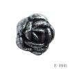 Antique Silver Acrylic Beads 10x11mm Hole:1mm Sold by Bag
