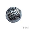 Antique Silver Acrylic Beads Round 9mm Hole:1mm Sold by Bag