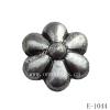 Antique Silver Acrylic Beads Flower 10x6mm Hole:1mm Sold by Bag