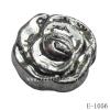 Antique Silver Acrylic Beads Flower 16x10mm Hole:1mm Sold by Bag