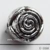 Antique Silver Acrylic Beads Flower 16x16x14mm Hole:3mm Sold by Bag
