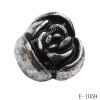 Antique Silver Acrylic Beads Flower 20x20x15mm Hole:2.5mm Sold by Bag