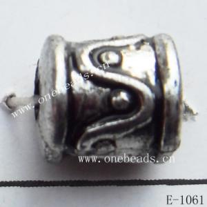 Antique Silver Acrylic Beads-Spacer 9x8mm Hole:2mm Sold by Bag