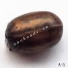 Antique Copper Acrylic Beads Oval 7x10mm Hole:1.5mm Sold by Bag