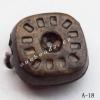 Antique Copper Acrylic Beads Square 11x11x5mm Hole:1mm Sold by Bag