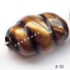 Antique Copper Acrylic Beads 19x12mm Hole:2.5mm Sold by Bag