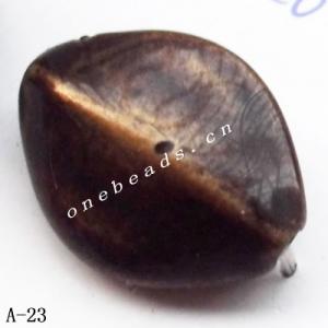 Antique Copper Acrylic Beads Twist 17x13mm Hole:2mm Sold by Bag