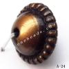 Antique Copper Acrylic Beads 12x15mm Hole:2mm Sold by Bag