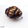 Antique Copper Acrylic Beads Vase 14x11mm Hole:2mm Sold by Bag