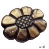 Antique Copper Acrylic Beads 24x19mm Hole:2mm Sold by Bag