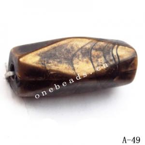 Antique Copper Acrylic Beads Tube 22x8mm Hole:2mm Sold by Bag