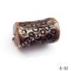 Antique Copper Acrylic Beads Tube 18x10mm Hole:1mm Sold by Bag