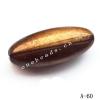 Antique Copper Acrylic Beads Tube 32x13mm Hole:2mm Sold by Bag