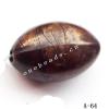 Antique Copper Acrylic Beads Horse eye 20x13mm Hole:2mm Sold by Bag