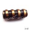 Antique Copper Acrylic Beads Tube 31x12mm Hole:4mm Sold by Bag