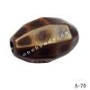 Antique Copper Acrylic Beads Faceted Oval 18x11mm Hole:2mm Sold by Bag