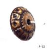 Antique Copper Acrylic Beads Coin 7x17mm Hole:2mm Sold by Bag