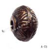 Antique Copper Acrylic Beads Rondelle 11x15mm Hole:3.5mm Sold by Bag