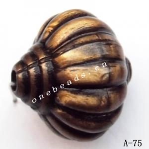 Antique Copper Acrylic Beads Lantern 15x16mm Hole:2mm Sold by Bag