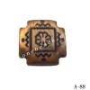 Antique Copper Acrylic Beads 22x22mm Hole:2.5mm Sold by Bag