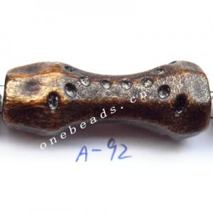 Antique Copper Acrylic Beads Bone 41x16mm Hole:2.5mm Sold by Bag