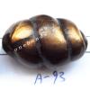 Antique Copper Acrylic Beads 29x19mm Hole:2mm Sold by Bag