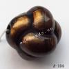 Antique Copper Acrylic Beads 17x15mm Hole:2.5mm Sold by Bag