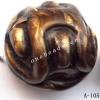 Antique Copper Acrylic Beads 23x23mm Hole:3.5mm Sold by Bag