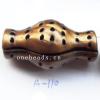 Antique Copper Acrylic Beads Vase 19x36mm Hole:3.5mm Sold by Bag
