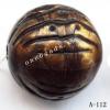 Antique Copper Acrylic Beads Round 25mm Hole:3.5mm Sold by Bag
