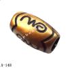 Antique Copper Acrylic Beads Drum 19x11mm Hole:5.5mm Sold by Bag