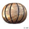 Antique Copper Acrylic Beads Lantern 37x31mm Hole:3mm Sold by Bag