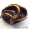 Antique Copper Acrylic Beads 13x18mm Hole:1.5mm Sold by Bag