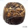 Antique Copper Acrylic Beads 24x25mm Hole:3mm Sold by Bag