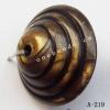Antique Copper Acrylic Beads 18x25mm Hole:2mm Sold by Bag