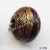 Antique Copper Acrylic Beads Flat Round 41x41x22mm Sold by Bag