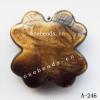 Antique Copper Acrylic Beads Flower 27x27x9mm Hole:3mm Sold by Bag