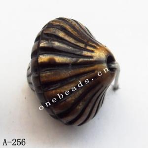 Antique Copper Acrylic Beads 14x12mm Hole:1.5mm Sold by Bag