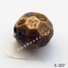 Antique Copper Acrylic Beads Faceted Round 8x8mm Hole:1.5mm Sold by Bag